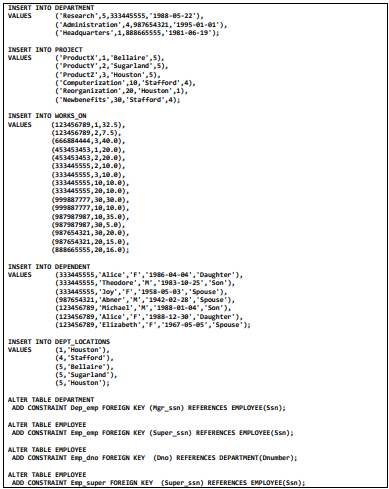 Solved Consider the following SQL codes (as presented below) | Chegg.com