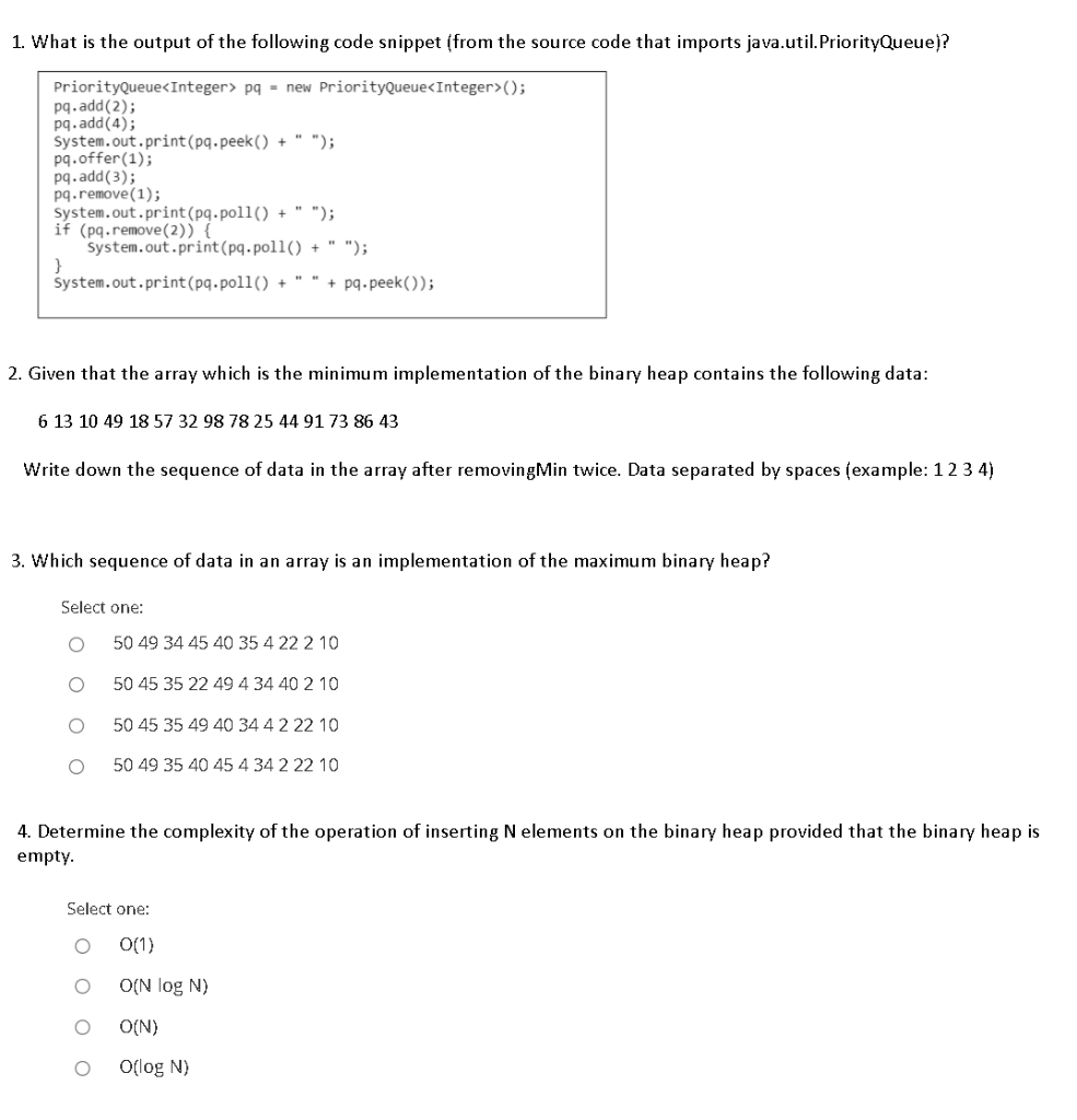 Solved Solve the following questions about the Binary | Chegg.com