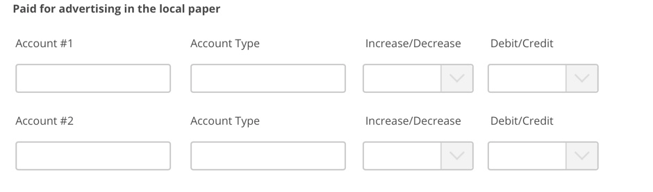 Solved Review the transactions and determine the accounts, | Chegg.com