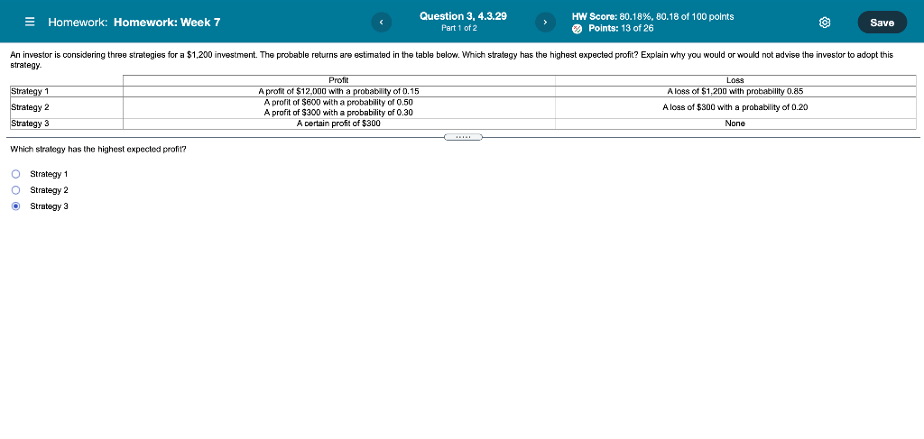 Solved Homework: Homework: Week 7 Question 3, 4.3.29 Part 1 | Chegg.com