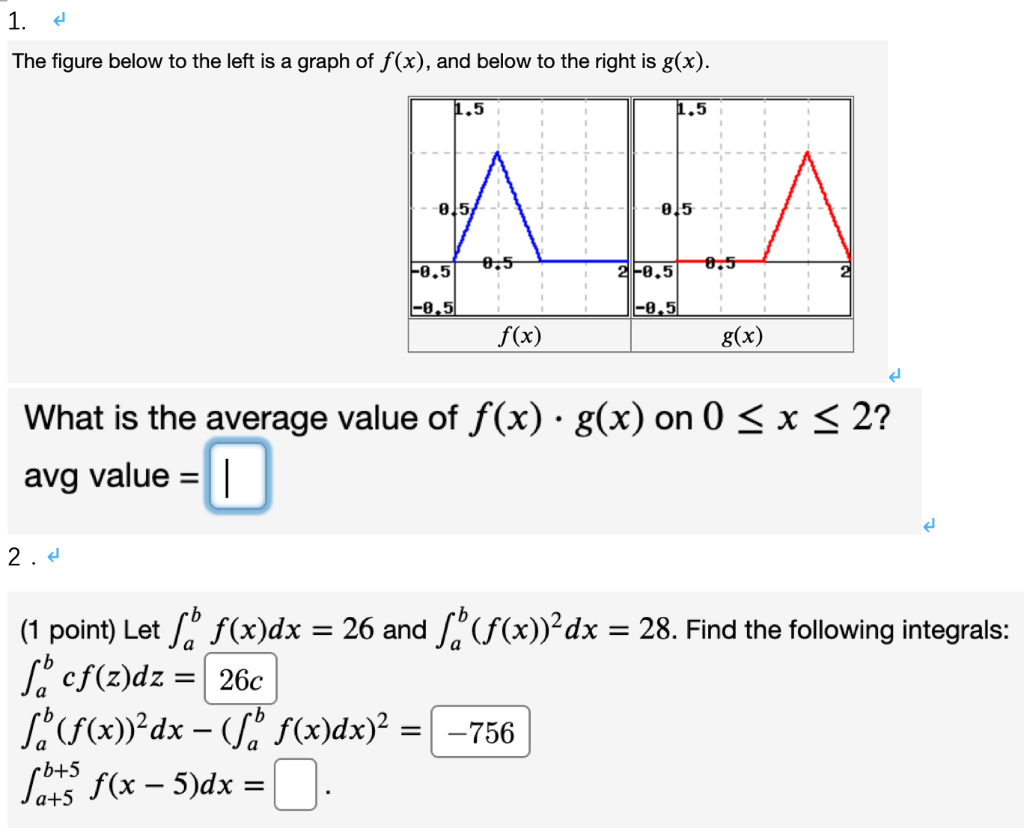 Solved 1. اله The figure below to the left is a graph of | Chegg.com