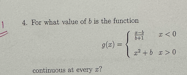 Solved For What Value Of B ﻿is The | Chegg.com