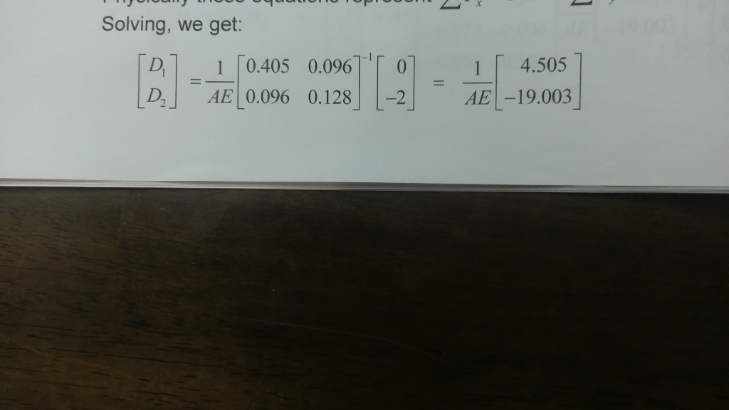 Solved Solving, we get: D. 1 0.405 0.096 4.505 0 1 AE | Chegg.com