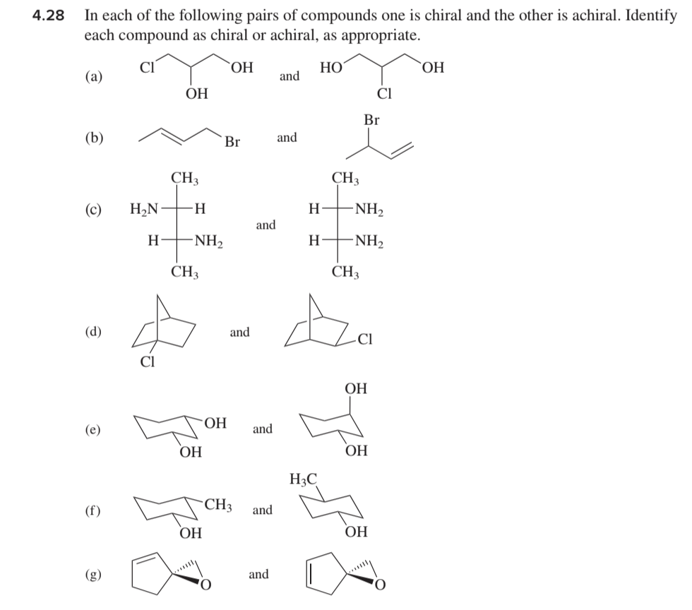 Solved In each of the following pairs of compounds one is | Chegg.com