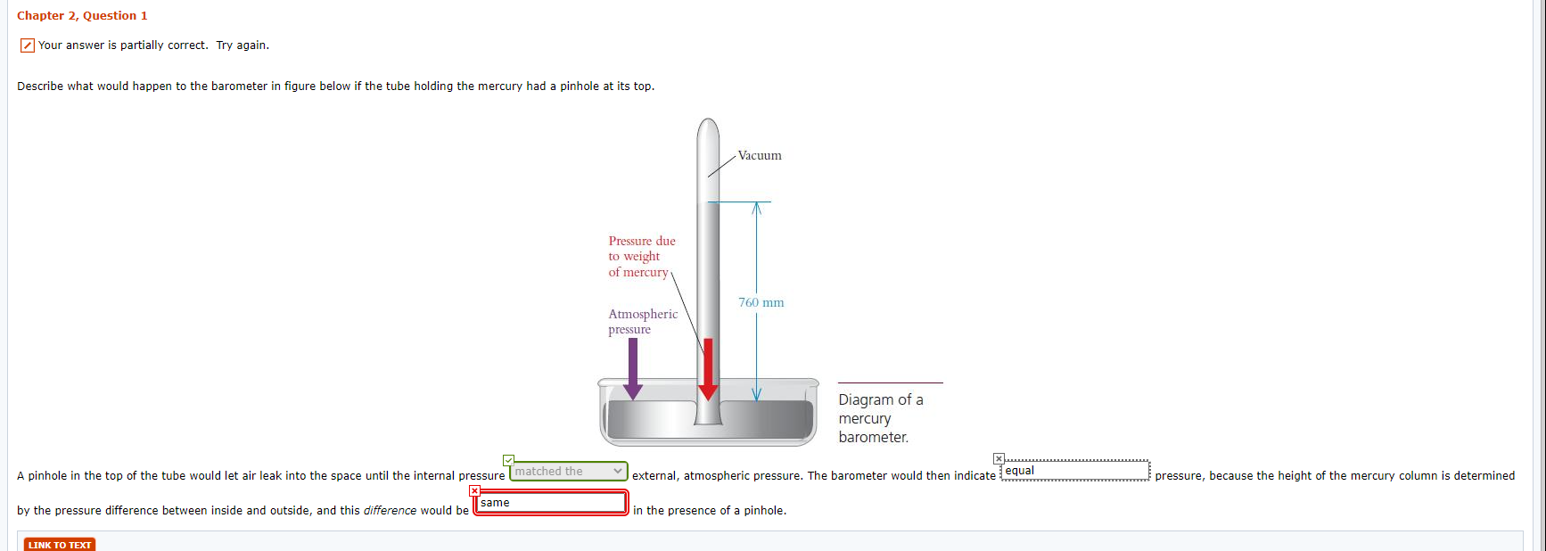 Solved Chapter 2, Question 1 Your answer is partially