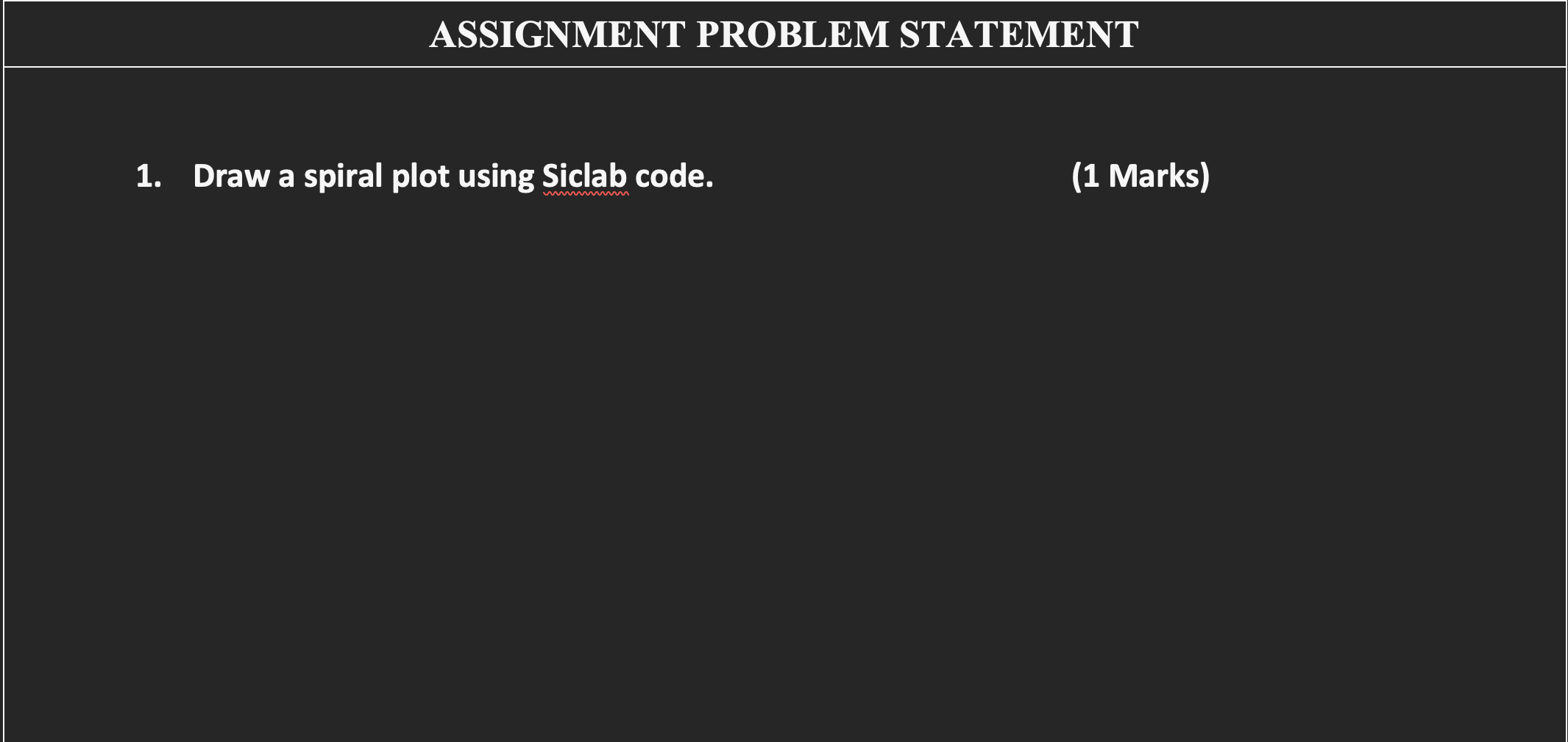 Solved ASSIGNMENT PROBLEM STATEMENT 1. Draw a spiral plot | Chegg.com