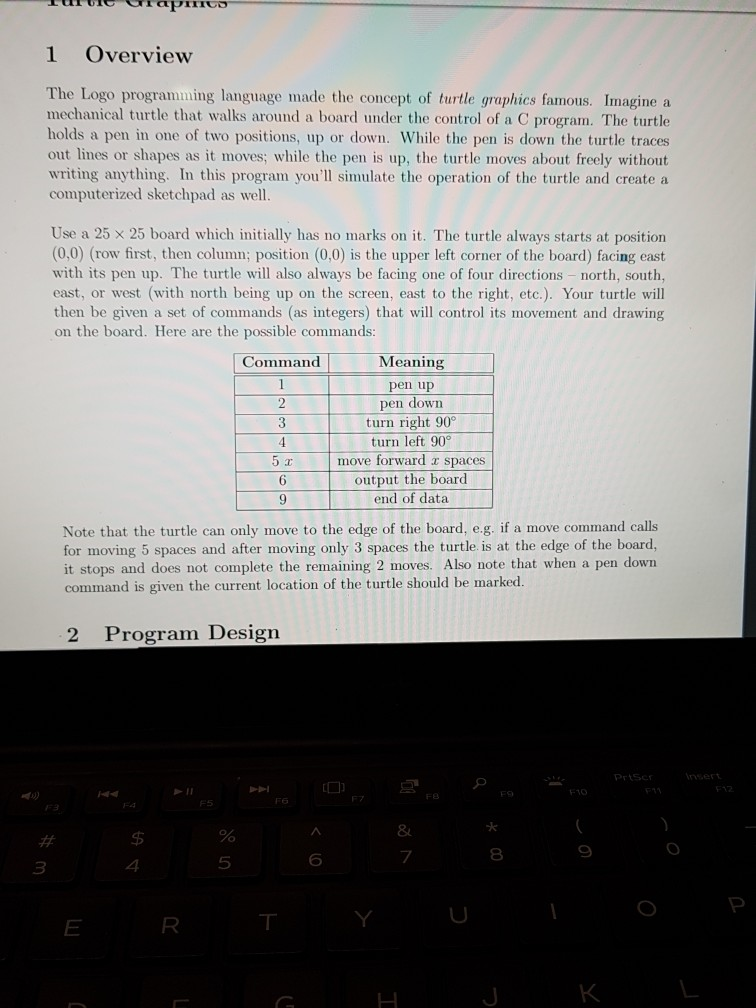 1 Overview The Logo programming language made the | Chegg.com