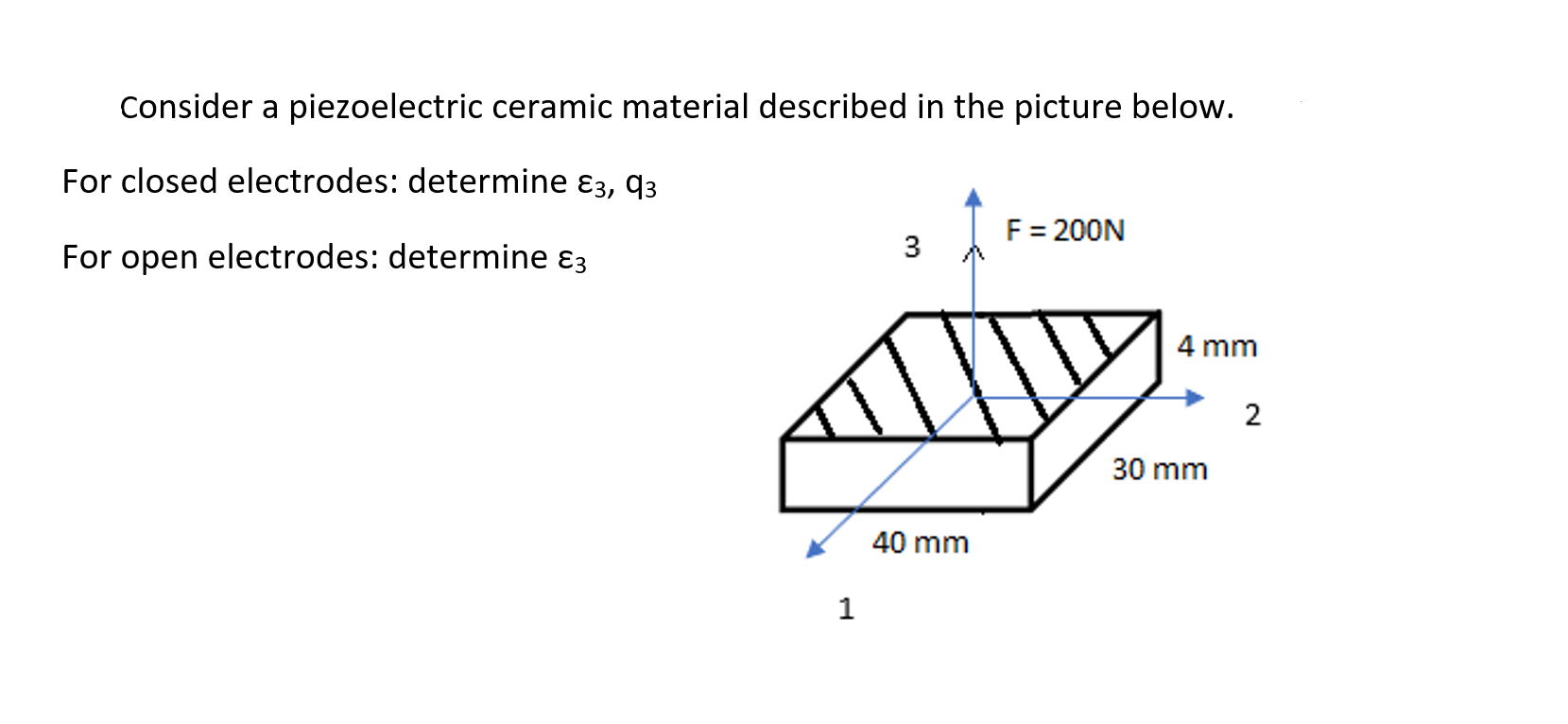 Solved Consider A Piezoelectric Ceramic Material Described | Chegg.com