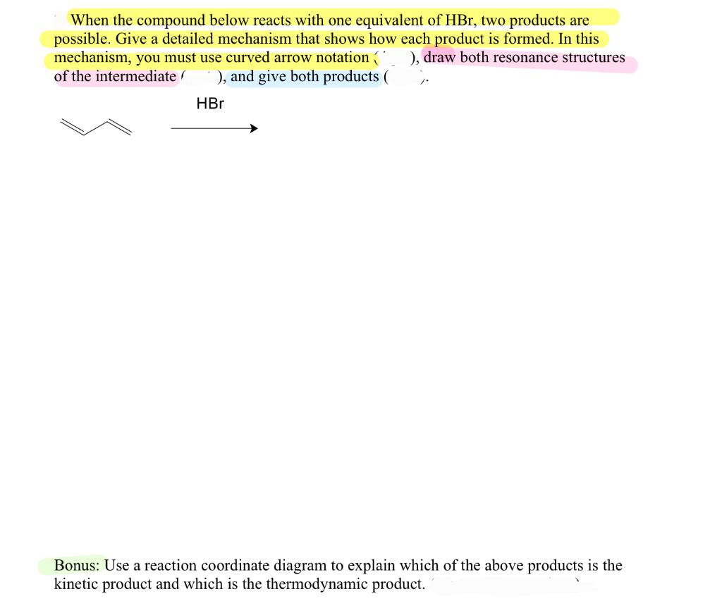 Solved In the space provided below, draw the molecular | Chegg.com