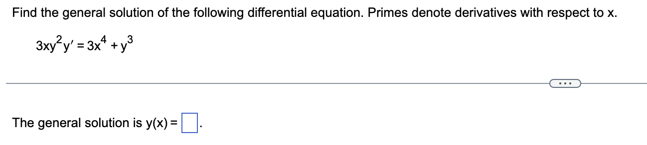 Solved Find the general solution of the following | Chegg.com