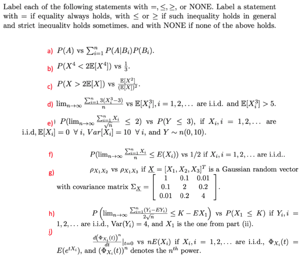 Label Each Of The Following Statements With Or Chegg Com