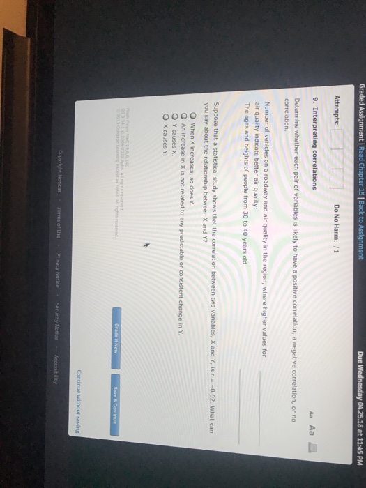 Solved Graded Assignment | Read Ch r 15 | Back to Assignment | Chegg.com