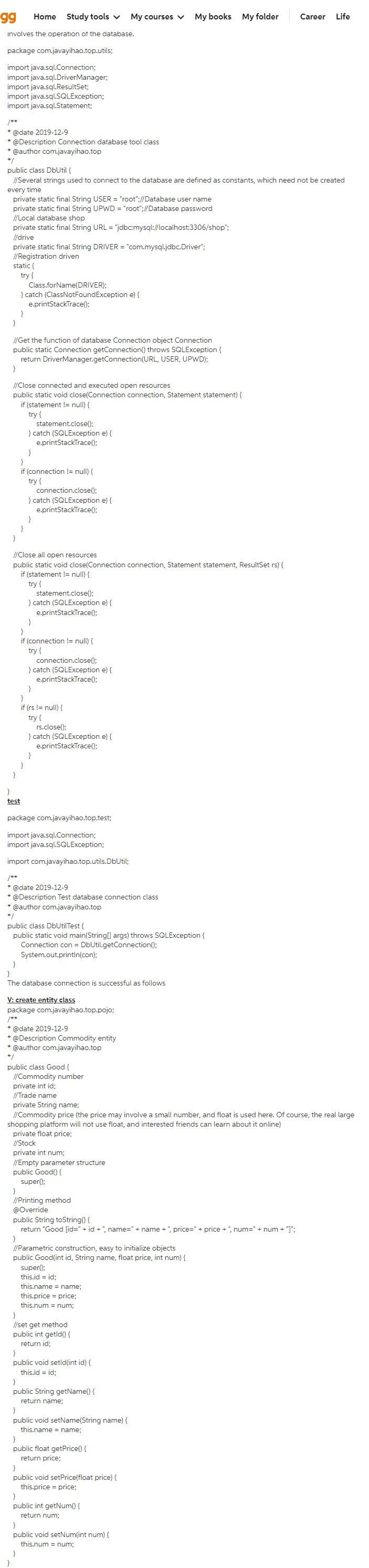 Solved 1. i)How to connect perfectly MySQL database with | Chegg.com