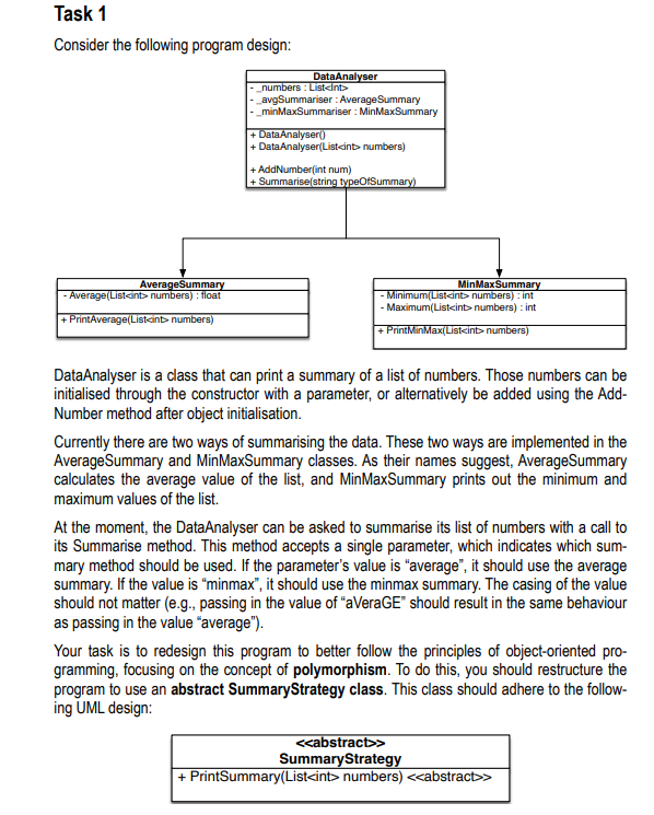 Solved To implement this new class and integrate it with our | Chegg.com