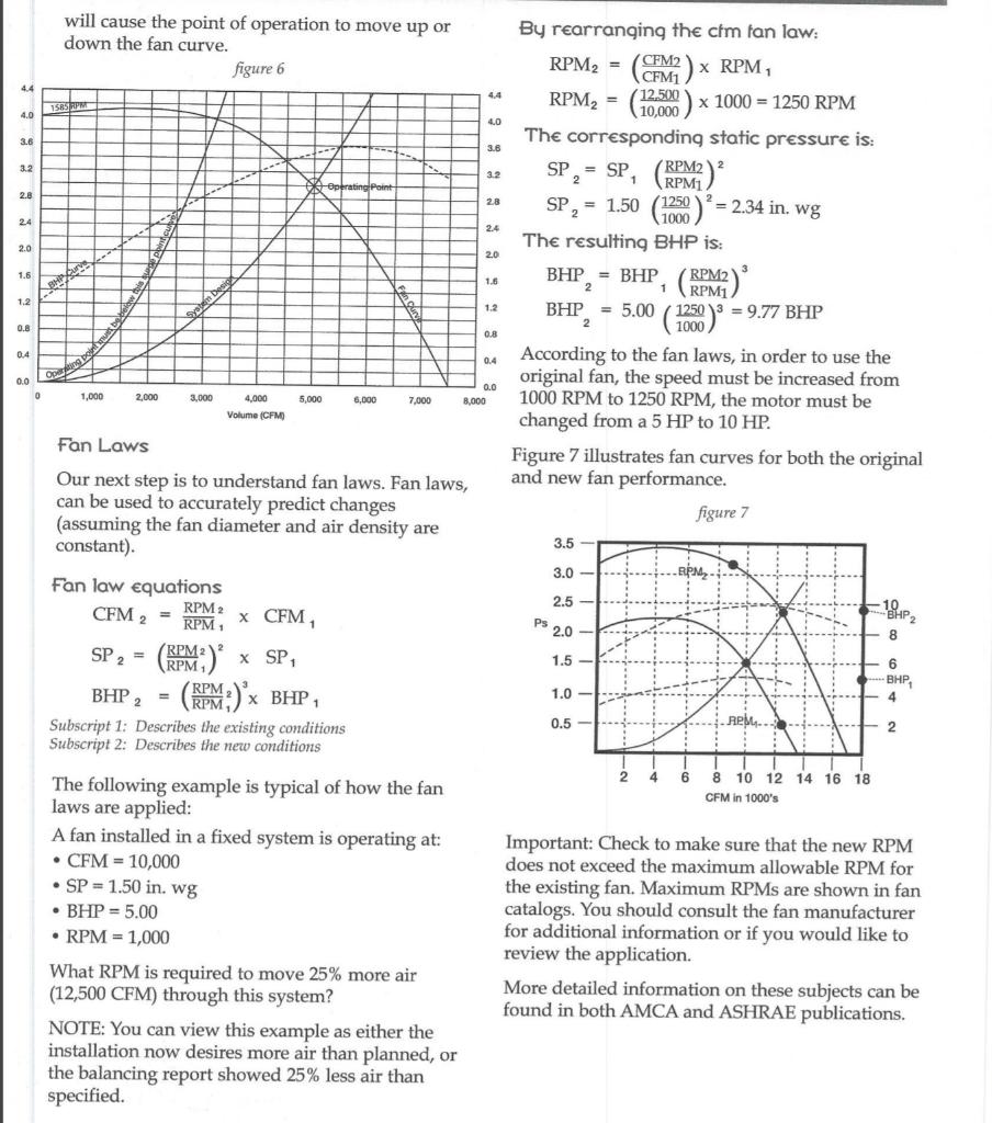 Solved 1. a) Study this section on “fan laws” and in a