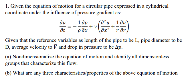 Solved ди 1. Given the equation of motion for a circular | Chegg.com