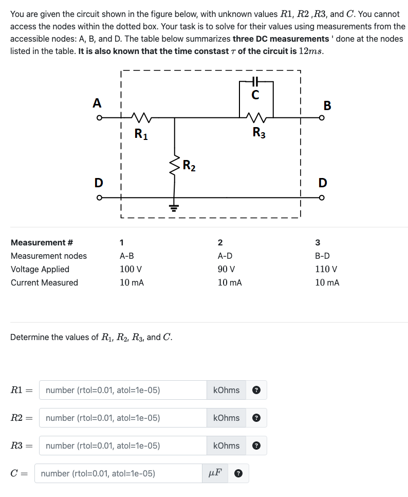 Solved You Are Given The Circuit Shown In The Figure Below, | Chegg.com