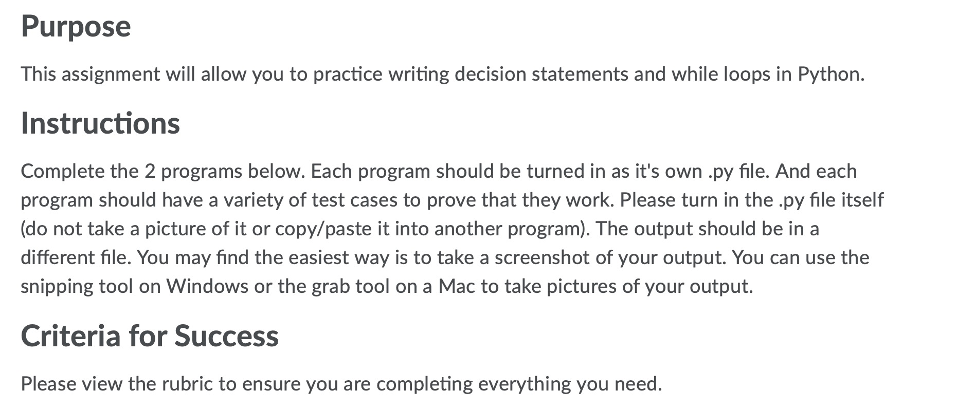 Solved Purpose This assignment will allow you to practice | Chegg.com