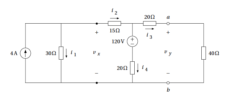 Solved Use the node voltage method to find the unknown | Chegg.com