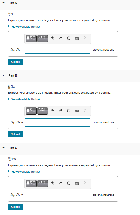 Solved Part A N Express your answers as integers. Enter your | Chegg.com
