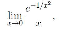 Solved e -1/x2 lim 2-0 х | Chegg.com