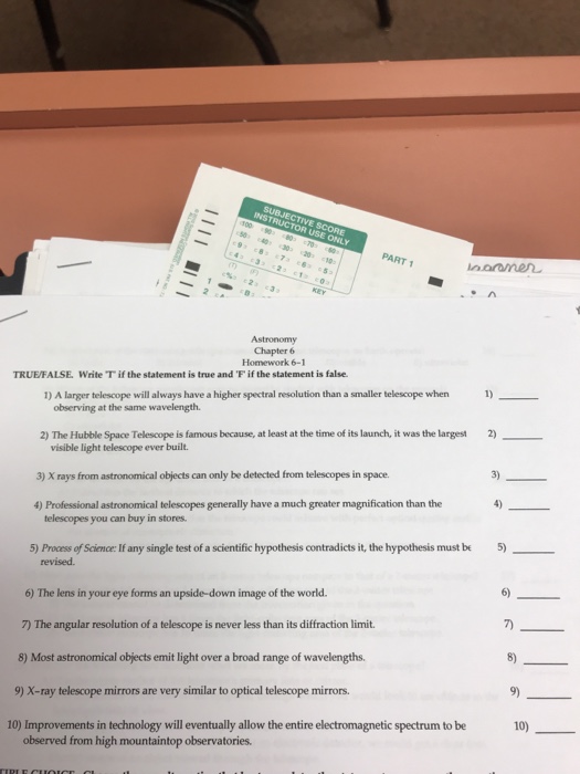 mastering astronomy chapter 6 homework answers