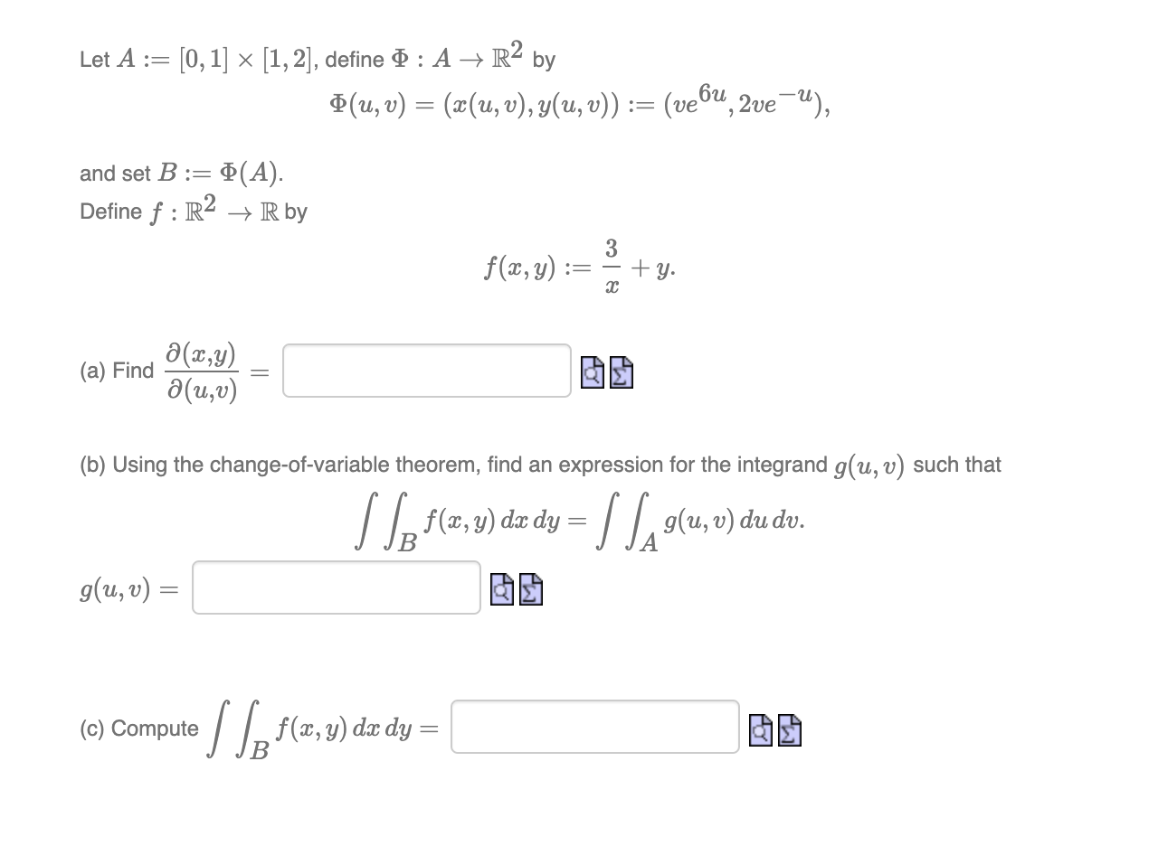 Let A 0 1 X 1 2 Define O A R2 By C U Chegg Com