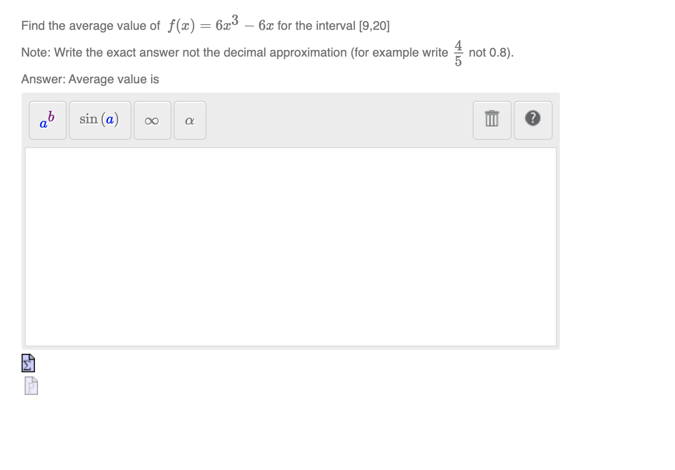 Find the average value of f(x) = 30 – 30x for the  Chegg.com