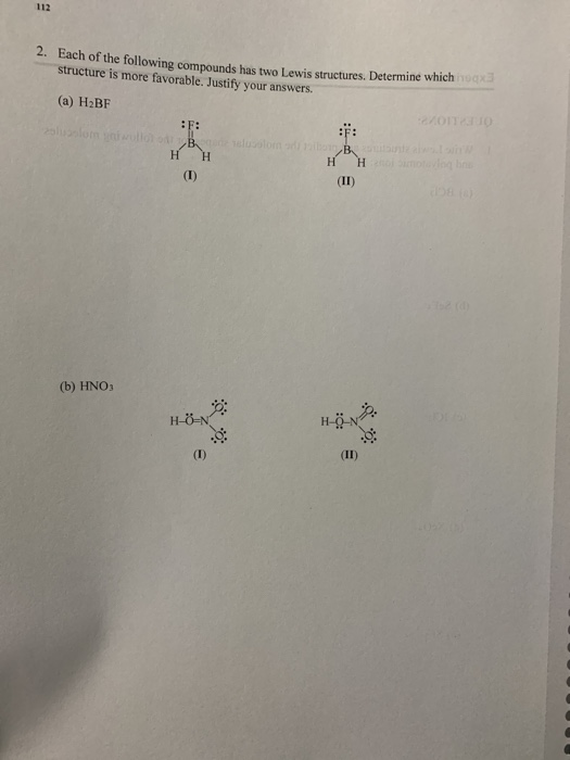 Solved Lewis Structures and Molecular Geometry Experiment 10 | Chegg.com