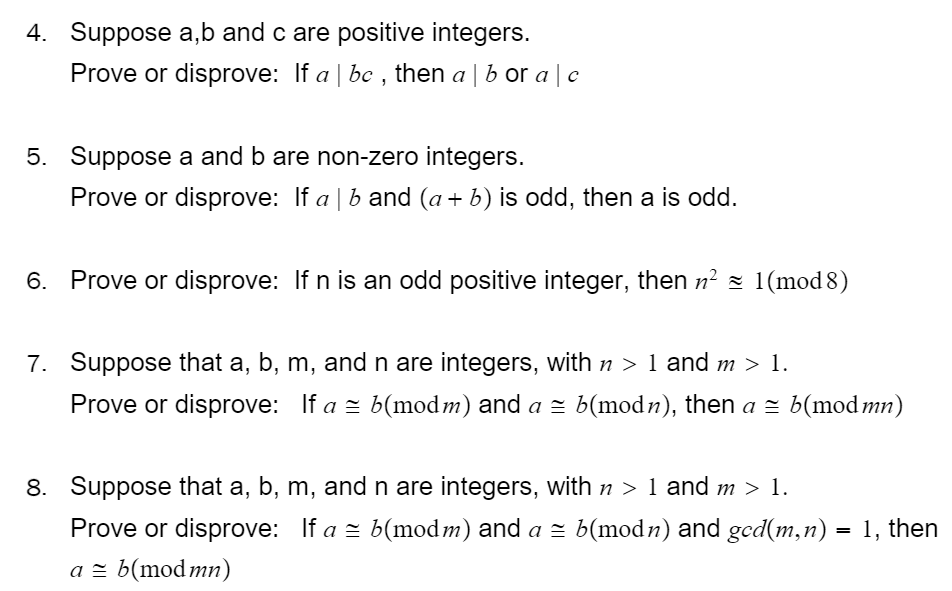 Solved Suppose A,b And C Are Positive Integers.Prove Or | Chegg.com