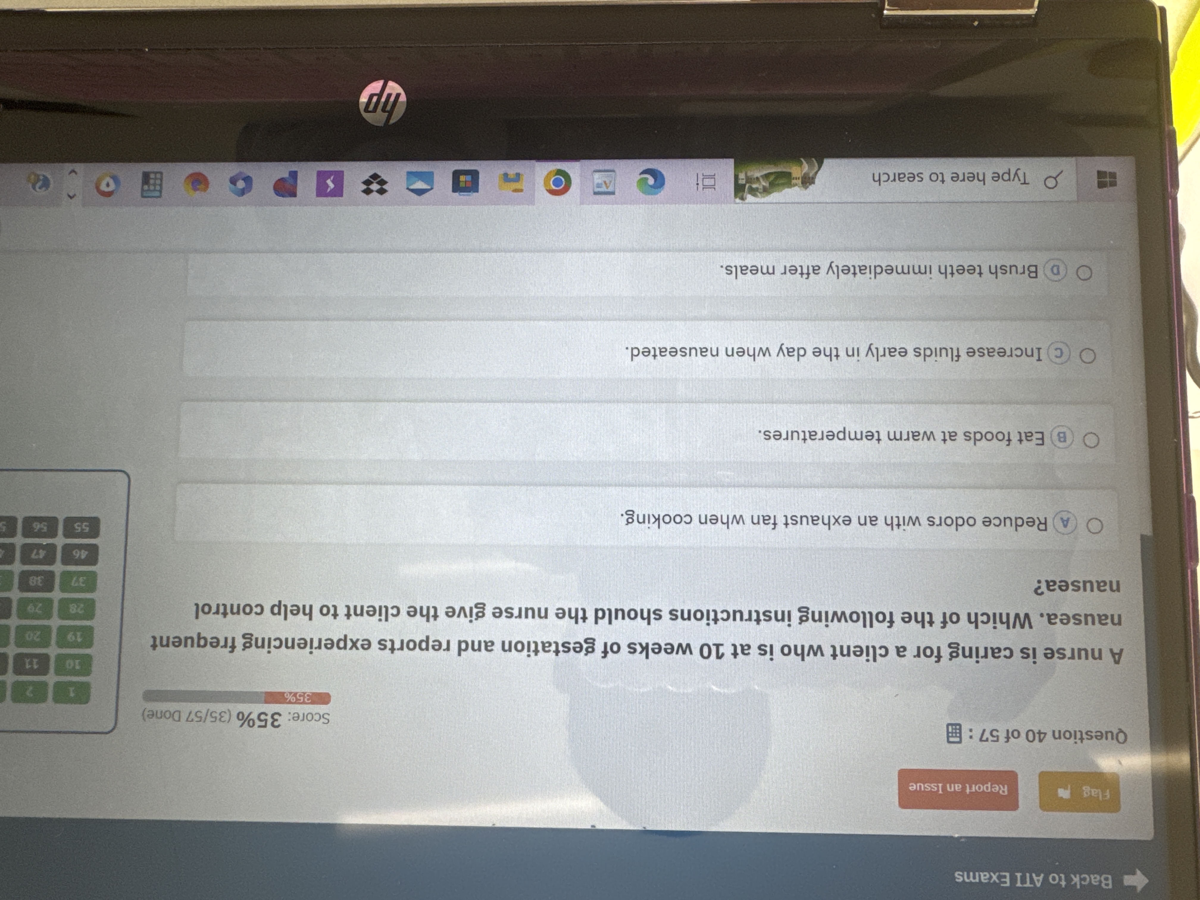 Solved A nurse is caring for a client who is at 10 ﻿weeks of | Chegg.com