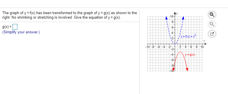 Solved Y 10 1 The Graph Of Y F X Has Been Transformed Chegg Com