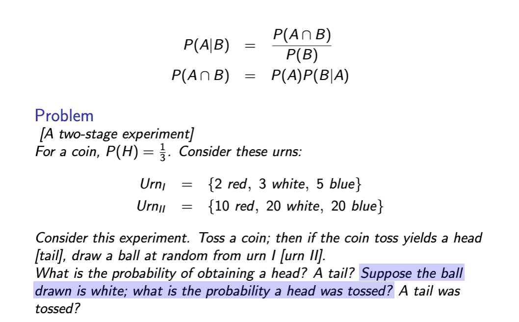 Solved P(A∣B)P(A∩B)=P(B)P(A∩B)=P(A)P(B∣A) Problem [A | Chegg.com