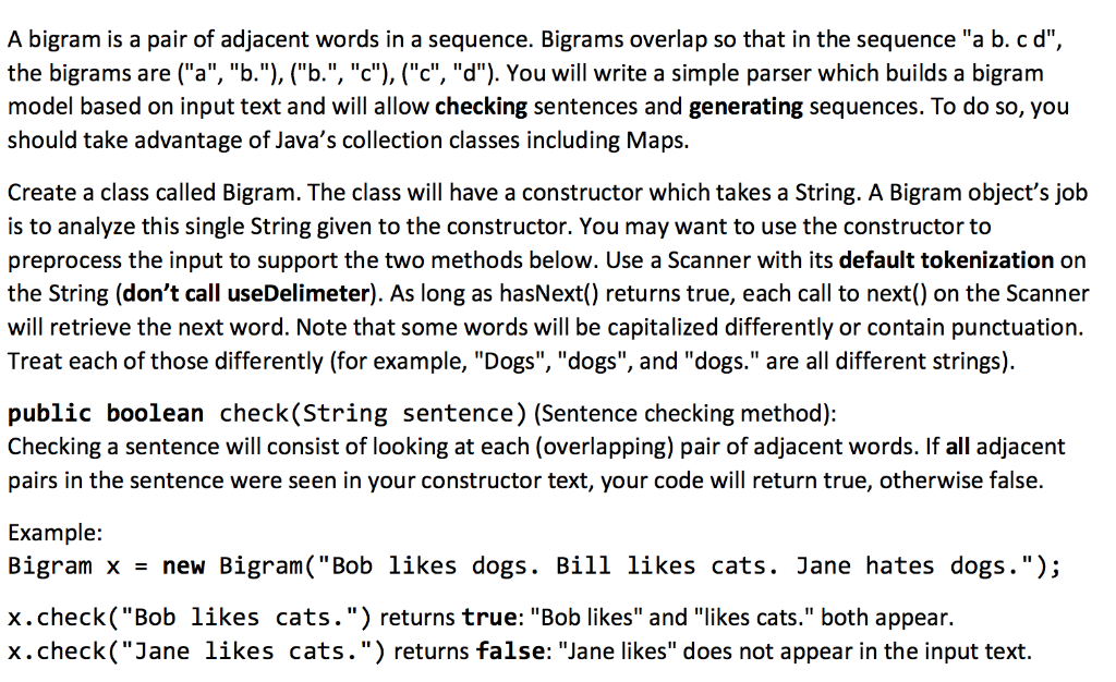 Solved Write the method public boolean check which takes a | Chegg.com