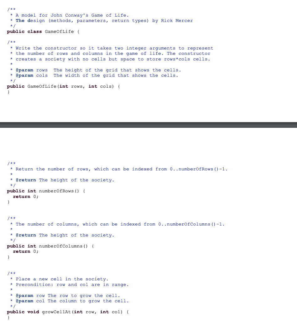 Solved You can just write the code for the last function | Chegg.com