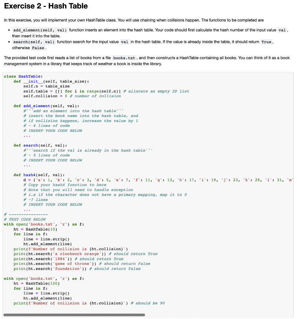 Solved Please help with python question above class | Chegg.com