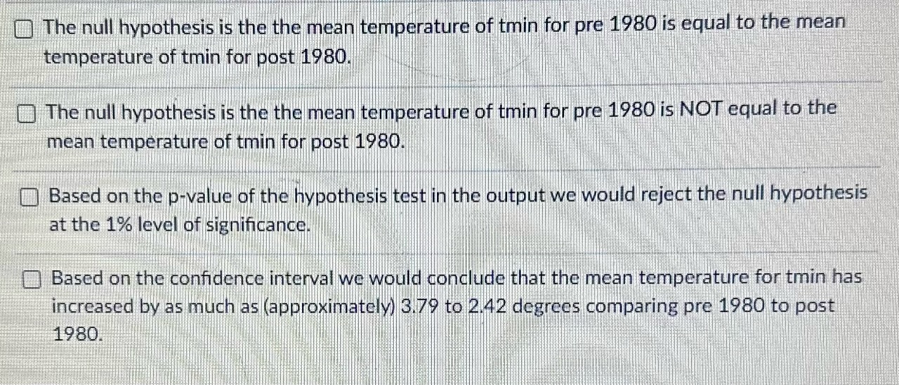 Solved Based on the output provided below select all answers | Chegg.com