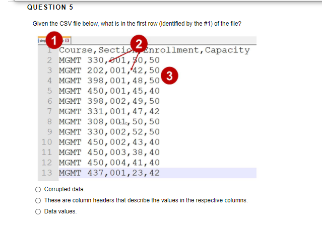 Solved QUESTION 1 Looking at the sample program below and | Chegg.com