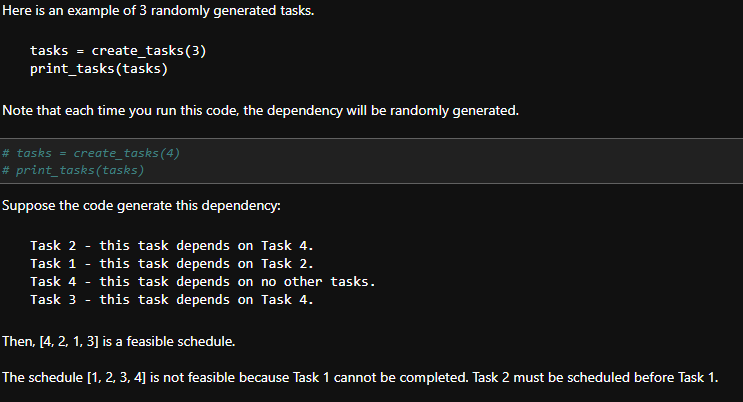 Scheduling Tasks In the following problems, we are | Chegg.com