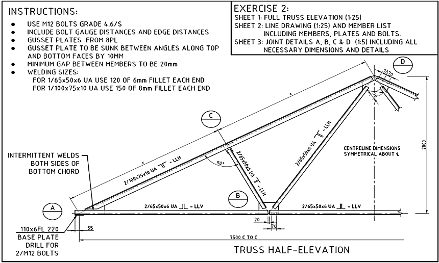 Solved Draw the following two number structural steel | Chegg.com