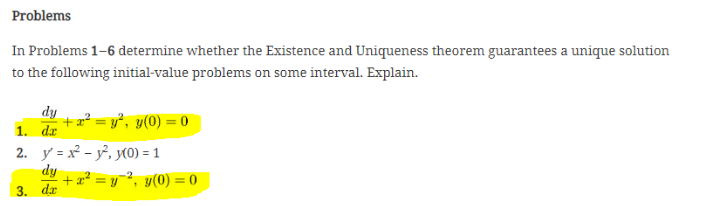 Solved Problems In Problems 1-6 determine whether the | Chegg.com