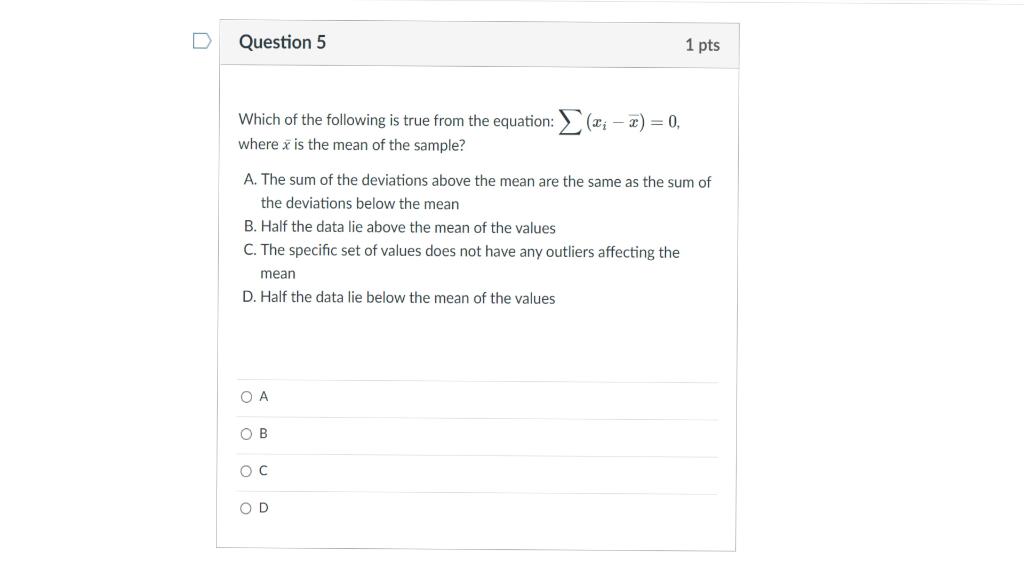 Solved Question 5 1 pts Which of the following is true from | Chegg.com