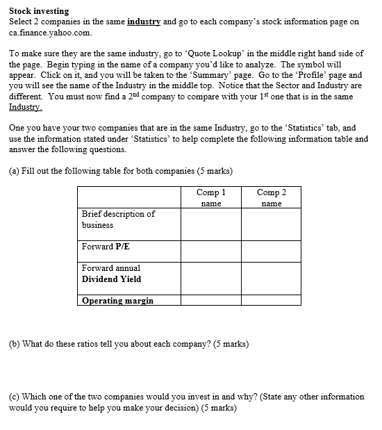 Company 1 Loblawas Valuation Measures Market Cap Chegg Com