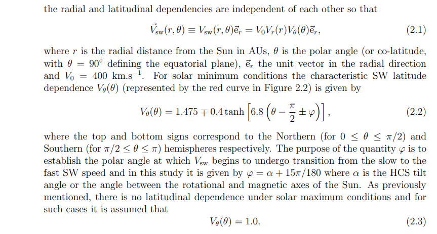 Solved Produce a python graph of the solar wind speed as a | Chegg.com