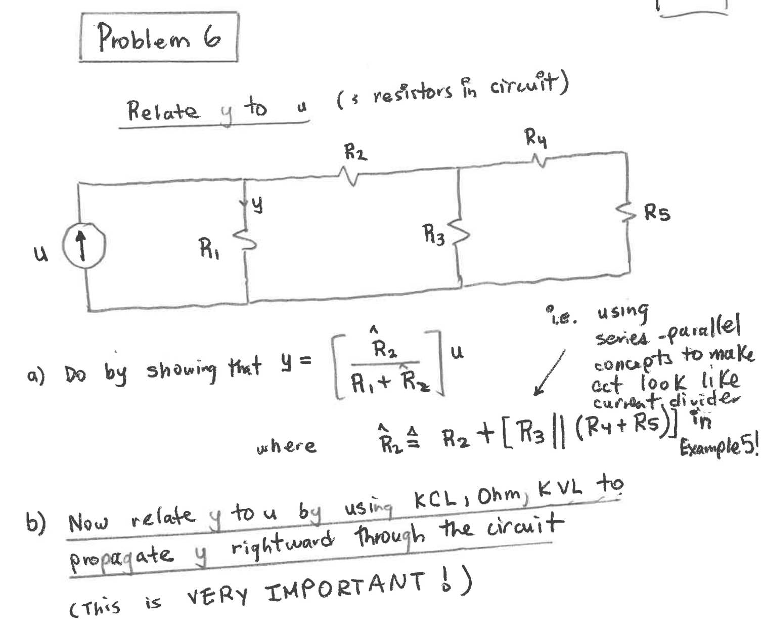 Solved Problem 6 ﻿SOLVE PART B!!!b) ﻿Now Relate Y ﻿to U ﻿by | Chegg.com