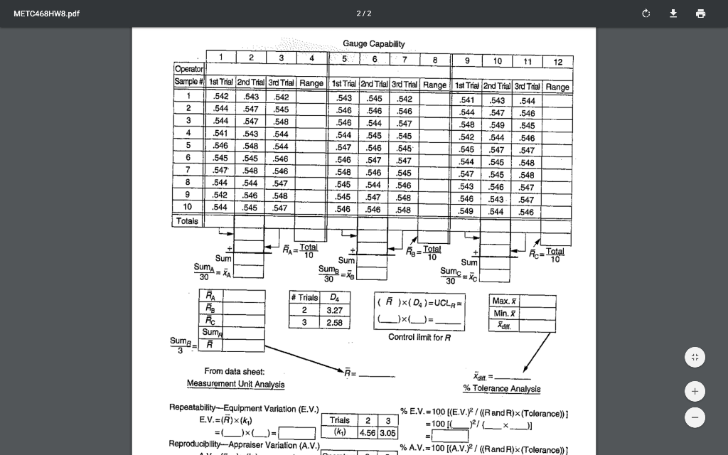 METC468HW8.pdf 2/2 1 1 543 Gauge Capability 2 3 4 5 6