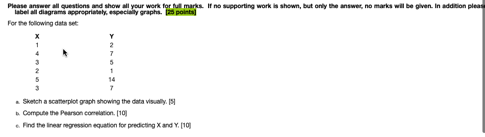 Solved Y Please answer all questions and show all your work | Chegg.com