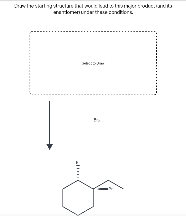 Solved Draw the starting structure that would lead to this | Chegg.com