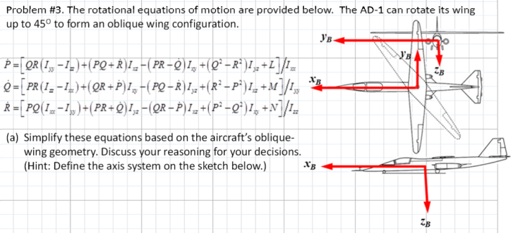 Problem #3. The rotational equations of motion are | Chegg.com