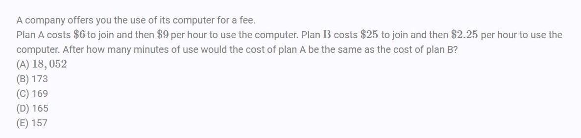 Solved A company offers you the use of its computer for a | Chegg.com